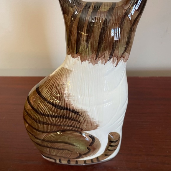 1985 Ceramic Cat Figurine 9” tall - Picture 3 of 4